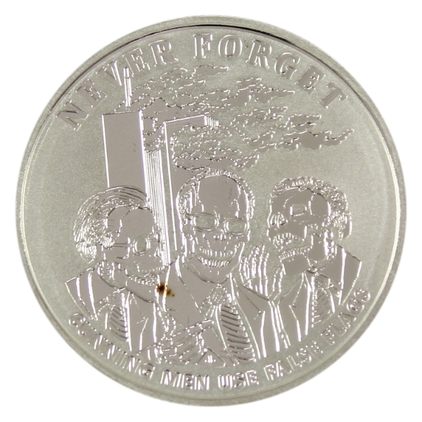 1oz Silver Shield Never Forget Series #13 2017 Cunning Men .999 Fine Silver Round (Tax Exempt)