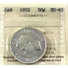 Image 1 : 50-cent 1952 ICCS MS65
