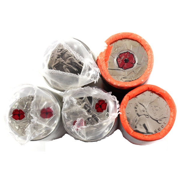 25-cent 2004-2010 Rolls of 40pcs. 5 Rolls