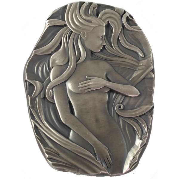10oz Argentia Woman with Flowing Hair .999 Fine Silver Bar (Tax Exempt)