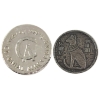Image 1 : 1.5oz Lot Total! 1oz Beaver Bullion & 1/2oz MPM .999 Fine Silver Rounds. 2pcs. (Tax Exempt)