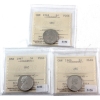 Image 1 : 5-cent 1964, 1967 & 1969 ICCS PL66 UHC. 3pcs