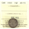Image 1 : 10-cent 1910 ICCS AU55