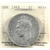 Image 1 : Silver $1 1949 ICCS MS64 