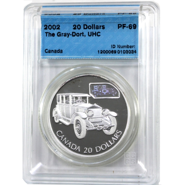 2002 $20 Transportation Series-Gray-Dort Model 25-SM CCCS PF69 UHC with COA