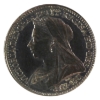 Image 7 : Great Britain Maundy Set 1901 Queen Victoria 4pc Sterling Silver in Original Case