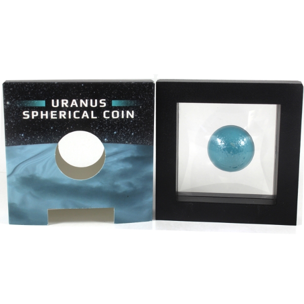 Barbados Silver 2023 $5 Uranus 1oz Spherical Coin .999 Fine Silver w/ Antique Finish (Tax Exempt)