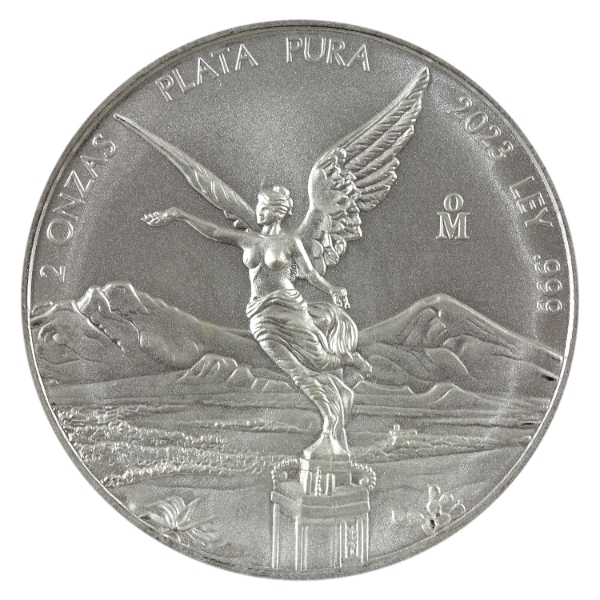 2oz Mexico 2023 Libertad .999 Fine Silver Coin (Tax Exempt) 