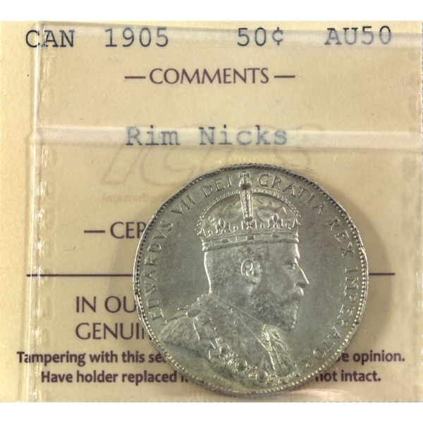 50-cent 1905 ICCS AU50