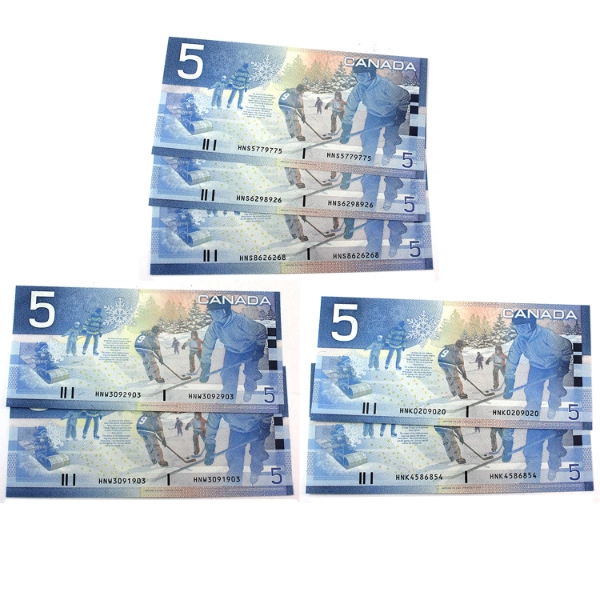 Group Lot of 7x RADAR 2002 $5 Matching Sets of Prefixes 'HNS', 'HNW' & 'HNK'. 7ps.