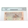Image 2 : RADAR BC-55b 1986 $2 3 Digit RADAR Legacy Superb GEM UNC67 PPQ Thiessen-Crow SN: BRU6131316