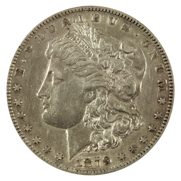 USA Silver 1879-CC Morgan Dollar EF