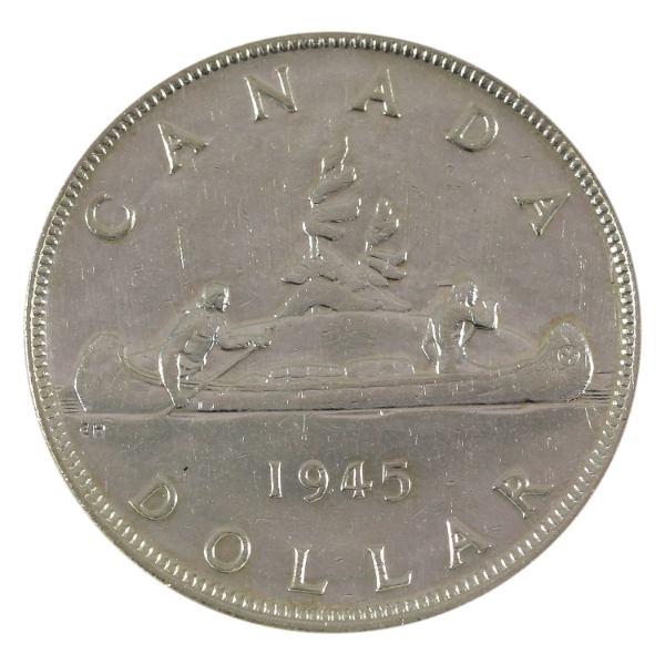 Silver $1 1945 VF 
