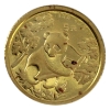 Image 1 : China Gold 1992 5 Yuan Panda 1/20oz .999 Fine Gold Coin, Sealed (Tax Exempt) 