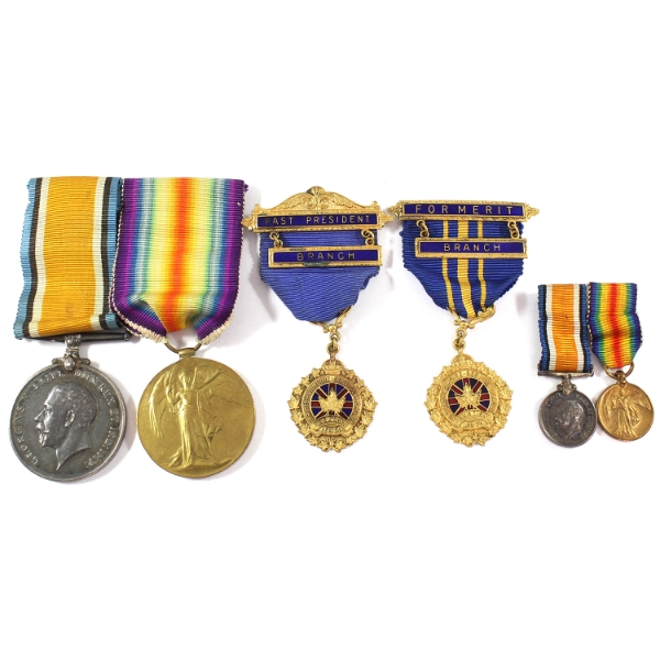 1914-1941 Canadian War Medals NAMED: PTE W.G. Nelson. 6pcs.