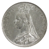 Image 2 : Great Britain Silver 1887 Victoria Double Florin AU-UNC