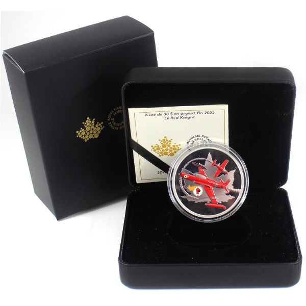 2022 $30 The Red Knight 2oz .9999 Fine Silver Coin w/ Selective Colour (Tax Exempt)