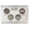 Image 1 : 1965 Silver Dollar 4 Types in Hard Plastic Vintage Case