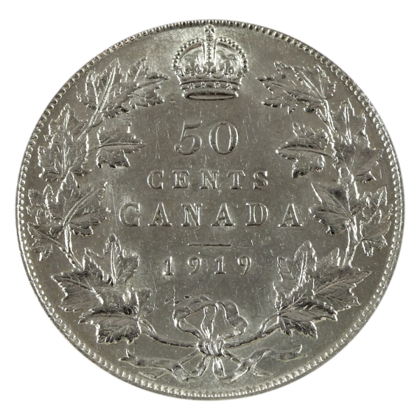 50-cent 1919 EF-AU