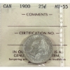 Image 1 : 25-cent 1900 ICCS AU55
