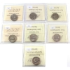 Image 2 : 5-cent 1990-1999 ICCS MS65. 7pcs.