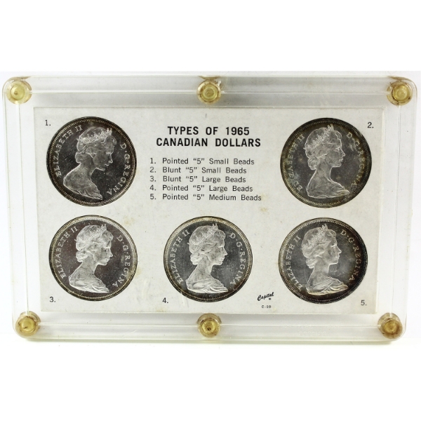 1965 Types of Canadian Dollars Proof Set