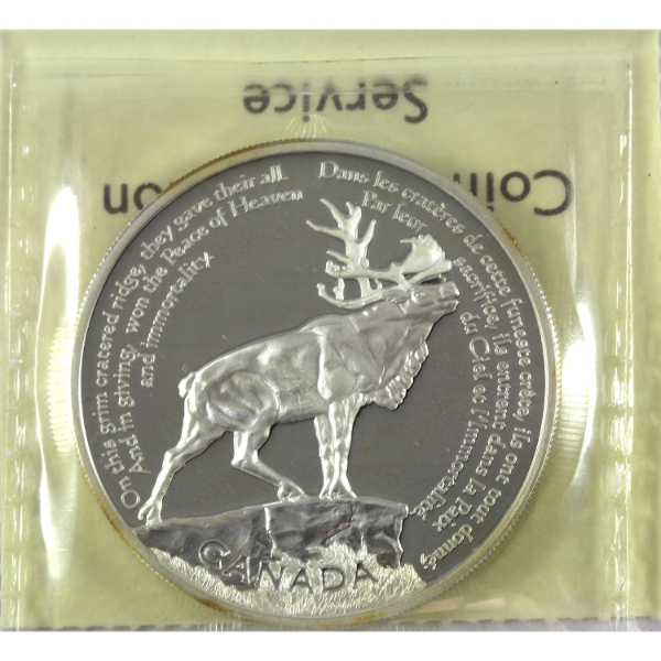 2006 $30 National War Memorials- Beaumont Hamel 1oz Sterling Silver Coin ICCS PF67 UHC