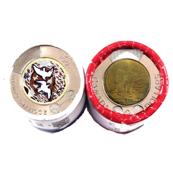 2017 & 2023 $2 Special Wrapped Rolls of 25pcs. 2 Rolls.