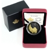 Image 1 : 2021 $20 Black and Gold: The Grey Wolf 1oz .9999 Fine Silver w/ Gold and Black Rhodium Plating