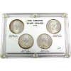 Image 1 : 1965 Silver Dollar 4 Types in Hard Plastic Vintage Case