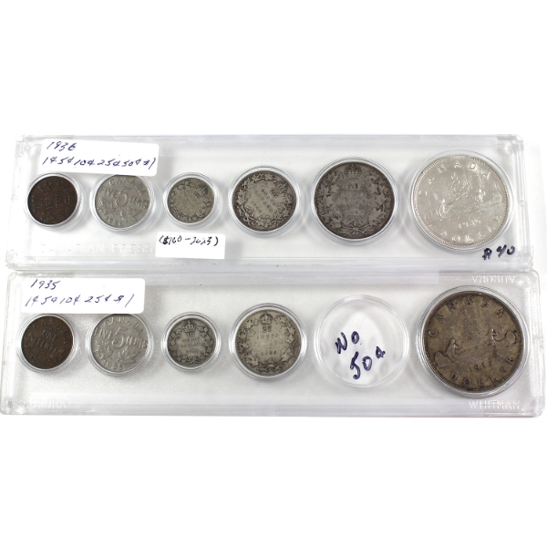 1935 & 1936 Year Sets. 2pcs.