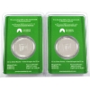 Image 2 : 2x 1oz TD Bank Rainbow Heart .999 Fine Silver Rounds. 2pcs. (Tax Exempt)
