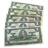 Image 1 : Group Lot of 5x 1937 $1 Bank of Canada Notes w/ Various Imperfections. 5pcs. 