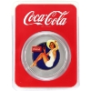Image 1 : 1oz Coca-Cola® Bathing Beauties: Brunette .999 Fine Silver in Card (Tax Exempt)