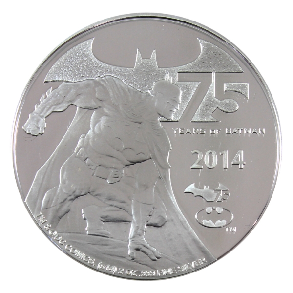 Niue Silver 2014 $5 DC Comics-75 Years of Batman 2oz Fine Silver Proof Set (Tax Exempt)