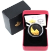 Image 1 : 2021 $20 1oz Black and Gold: The Grey Wolf Black Rhodium & Gold Plated Fine Silver Coin (Tax Exempt)