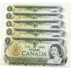 Image 1 : 5x BC-46a 1973 $1 Consecutive UNC Lawson-Bouey SN: MK1106916-"20. 5pcs.