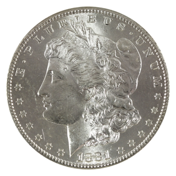 USA Silver 1881S Morgan Dollar Choice BU