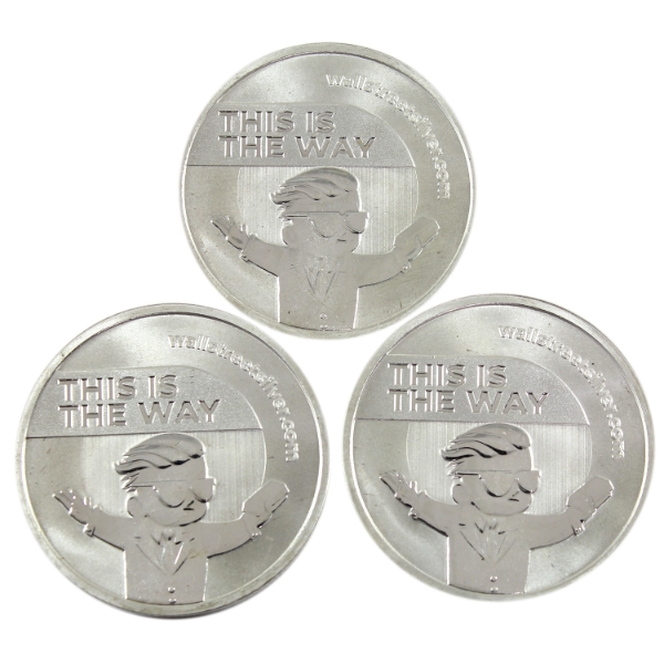 3x 1oz Wall Street Silver This Is The Way .999 Fine Silver Rounds. 3pcs. (Tax Exempt)