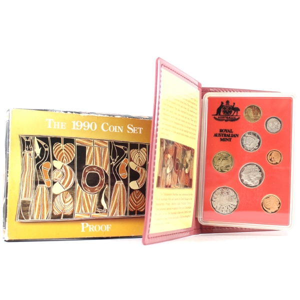 Australia 1990 8 Coin Proof Set Which Pays Tribute to The Australian Aboriginal People. 