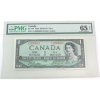 Image 1 : BC-29b 1954 $1 Devil's Face PMG GEM UNC65 EPQ Beattie-Coyne SN: L/A2656081