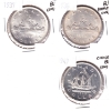 Image 1 : Silver $1 1936-1949 BU to Choice BU. 3pcs.