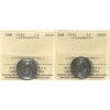 Image 1 : 5-cent 1940 & 1941 ICCS MS64. 2pcs.