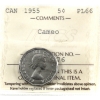 Image 1 : 5-cent 1955 ICCS PL66 Cameo