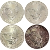 Image 2 : 4x 1oz Engelhard 1984-1985 "The American Prospector" .999+ Silver Rounds. 4pcs. (Tax Exempt)