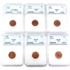 Image 1 : 1-cent 1953-1964 NNC MS66 Red. 6pcs.