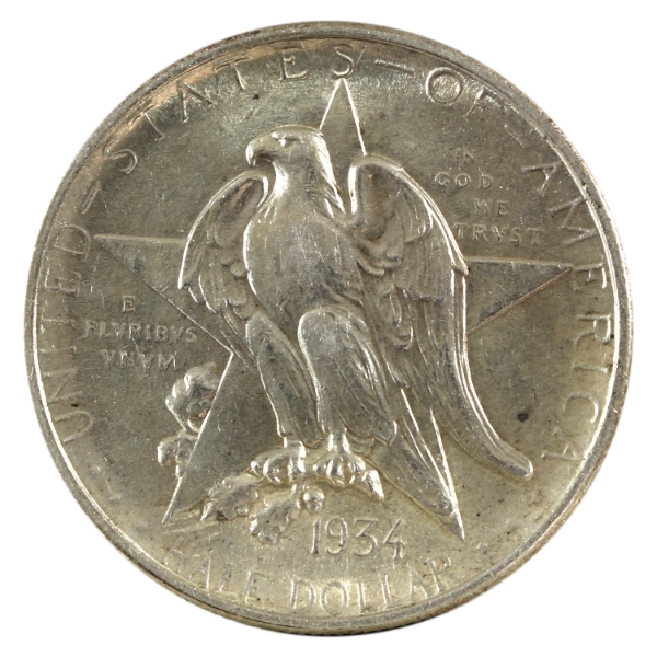 USA Silver 1934 Texas Independence Half Dollar Brilliant UNC