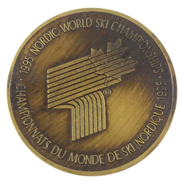 Canada 1995 Nordic World Ski Championships Thunder Bay, ON Medallion 53.78g-Brass, 50.5mm