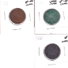 Image 1 : USA 2-cent 1864 Large Motto VF-EF, 1865 EF-AU & 1866 VF. 3pcs.