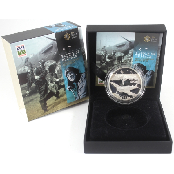 Great Britain Silver 2010 £5 Battle of Britain 28.28g .925 Fine Silver Coin